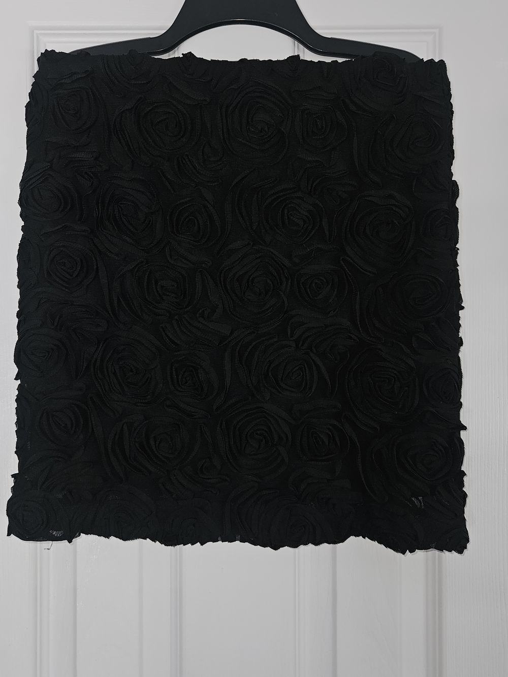 BCBGeneration Black Rosette Mini Skirt
